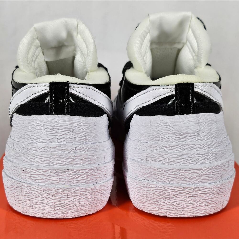 NIKE BLAZER LOW SACAI “BLACK PATENT” – MEN’S SIZE 7 / WOMEN’S 8.5 – DM6443-001 - Picture 9 of 12